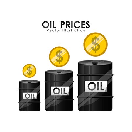 oil prices designのイラスト素材