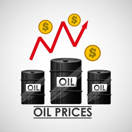 oil prices designのイラスト素材