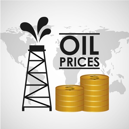 oil prices designのイラスト素材