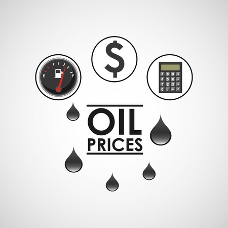 oil prices designのイラスト素材