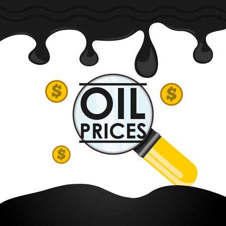 oil prices designのイラスト素材