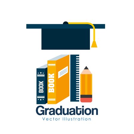 graduation concept designのイラスト素材