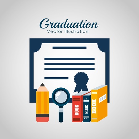 graduation concept designのイラスト素材