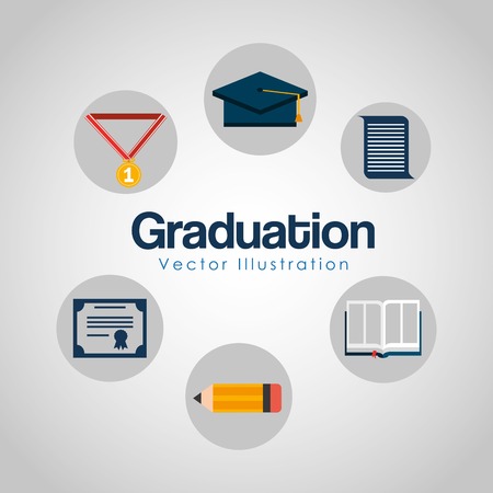 graduation concept designのイラスト素材