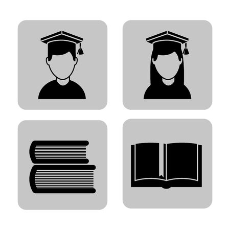 graduation concept designのイラスト素材