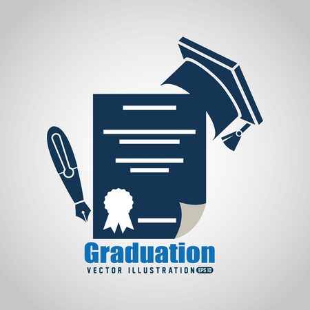graduation concept designのイラスト素材