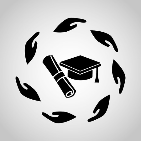 graduation concept designのイラスト素材