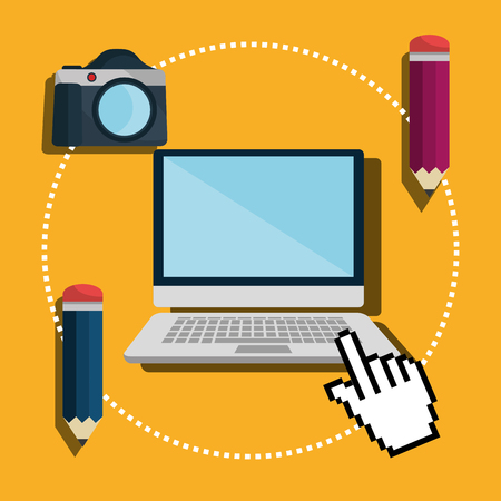 Creative ideas graphic designer, vector illustration eps10のイラスト素材