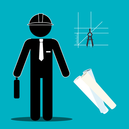 Construction and tools graphic design, vector illustration eps10のイラスト素材