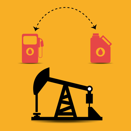 Petroleum industry and oil prices graphic design, vector illustrationのイラスト素材