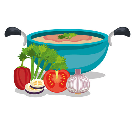 Healthy and delicious food graphic design, vector illustration eps10のイラスト素材
