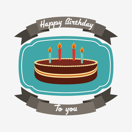 happy birthday design, vector illustration eps10 graphicのイラスト素材