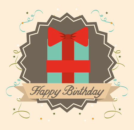 happy birthday design, vector illustration eps10 graphicのイラスト素材