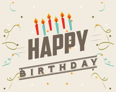 happy birthday design, vector illustration eps10 graphicのイラスト素材