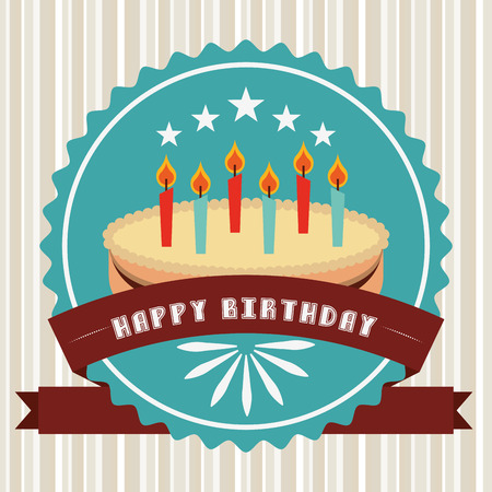 happy birthday design, vector illustration eps10 graphicのイラスト素材
