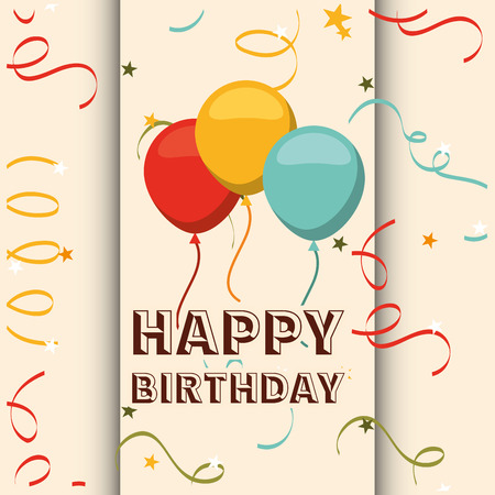 happy birthday design, vector illustration eps10 graphicのイラスト素材