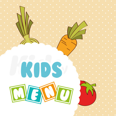 kids menu design, vector illustration eps10 graphicのイラスト素材