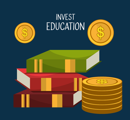 Education business investment graphic design, vector illustrationのイラスト素材