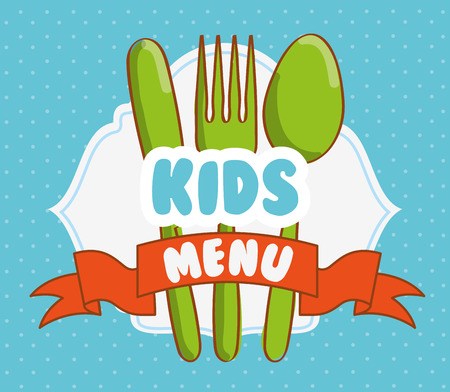 kids menu design, vector illustration eps10 graphicのイラスト素材