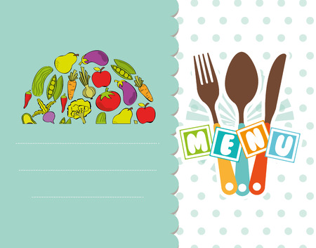 kids menu design, vector illustration eps10 graphicのイラスト素材