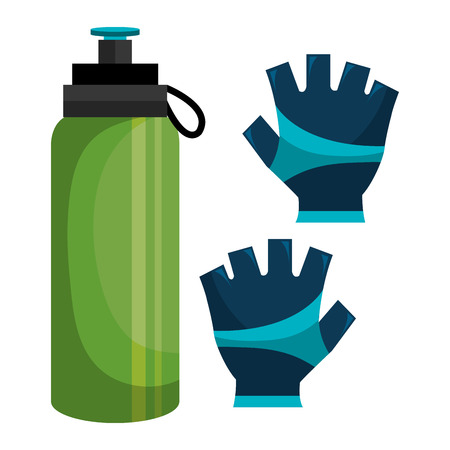 Fitness healthy lifestyle graphic design with icons, vector illustration eps10のイラスト素材