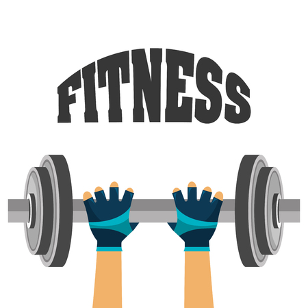 Fitness healthy lifestyle graphic design with icons, vector illustration eps10のイラスト素材