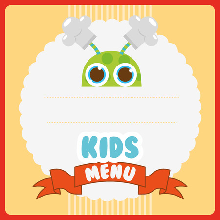 kids menu design, vector illustration eps10 graphicのイラスト素材