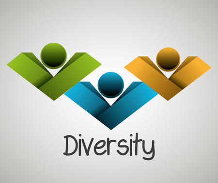 People diversity colorful icon graphic design, vector illustration eps10のイラスト素材