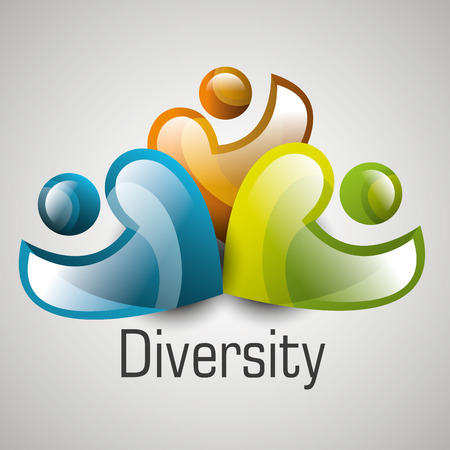 People diversity colorful icon graphic design, vector illustration eps10のイラスト素材