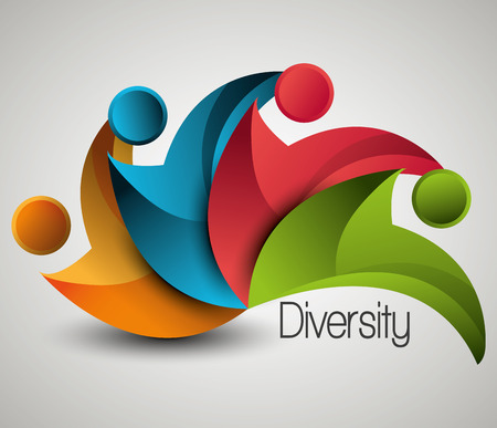 People diversity colorful icon graphic design, vector illustration eps10のイラスト素材