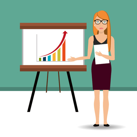 Business people working graphic design, vector illustration eps10のイラスト素材