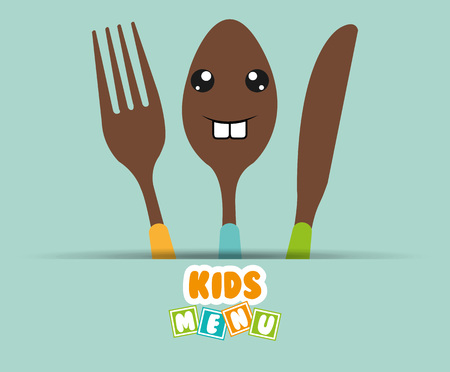 kids menu design, vector illustration eps10 graphicのイラスト素材