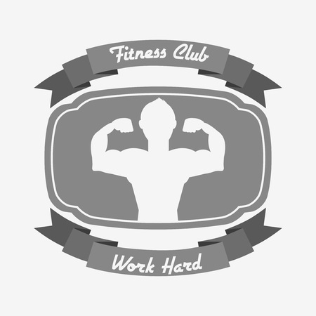 fitness club designのイラスト素材