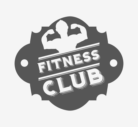 fitness club designのイラスト素材