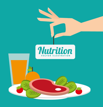 nutrition and health designのイラスト素材