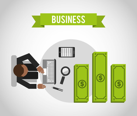business concept design, vector illustration  graphicのイラスト素材