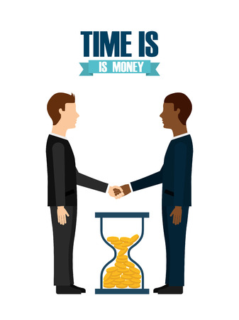 time is money design, vector illustration  graphicのイラスト素材