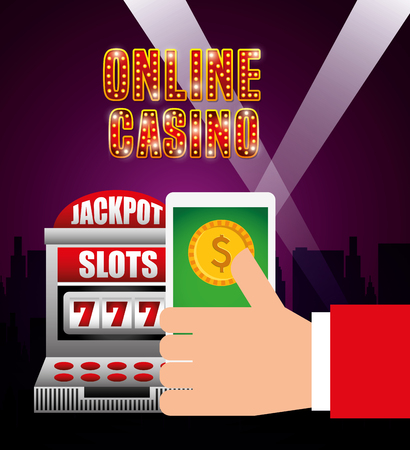 casino games design, vector illustration  graphicのイラスト素材