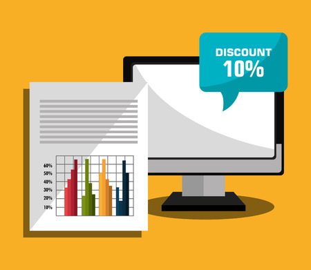 Business profit and sales graphic design, vector illustration のイラスト素材