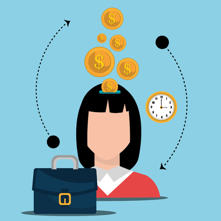 Business people working, vector illustration graphic designのイラスト素材