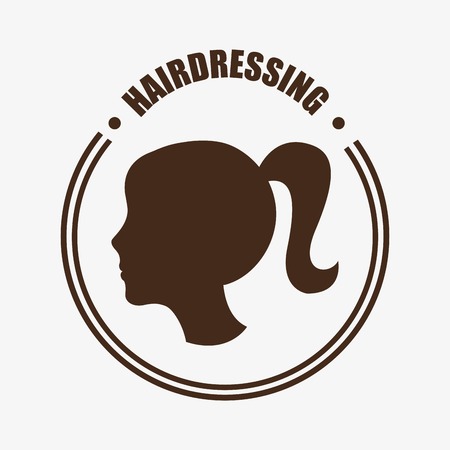 hairdressing service design, vector illustration  graphicのイラスト素材
