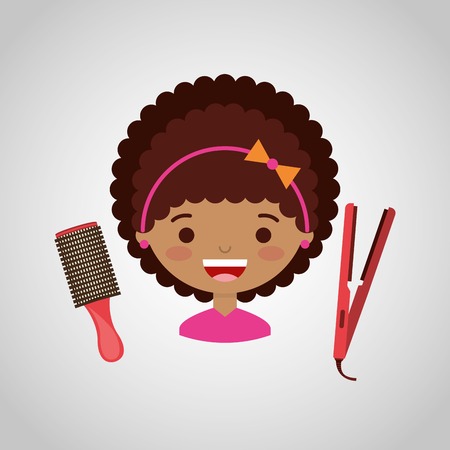 hairdressing service design, vector illustration  graphicのイラスト素材