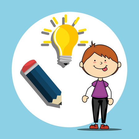 Kids playing cartoon, vector illustration graphic design.のイラスト素材