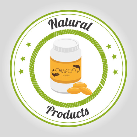 Natural olive oil graphic design, vector illustrationのイラスト素材