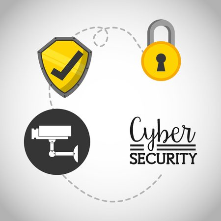 cyber security design, vector illustration  graphicのイラスト素材