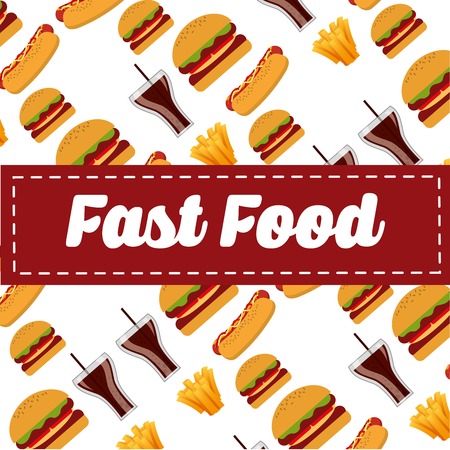 fast food design, vector illustration  graphicのイラスト素材
