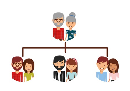 happy family design, vector illustration  graphicのイラスト素材