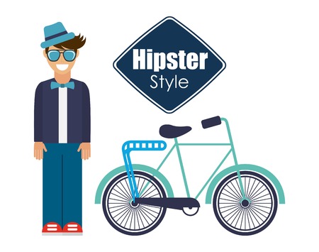 hipster style design, vector illustration  graphicのイラスト素材