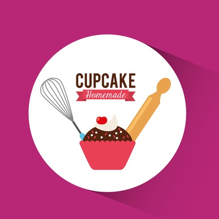 delicious cupcake design, vector illustration  graphicのイラスト素材