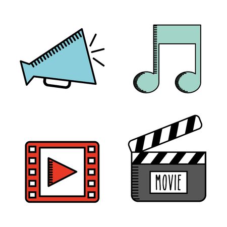 cinema film design, vector illustration  graphicのイラスト素材